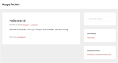 Desktop Screenshot of happypockets.com