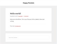 Tablet Screenshot of happypockets.com